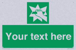 Custom Break Glass Sign